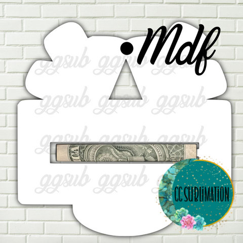 MDF - Reindeer sign - Money holder {with or WITH OUT holes}