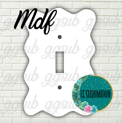 MDF - Wavy - light switch cover