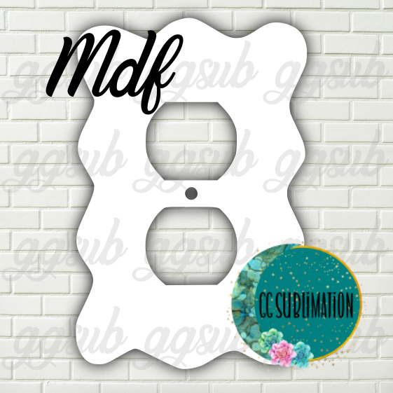 MDF - Wavy - Outlet cover
