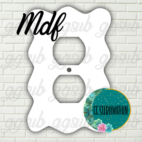 MDF - Wavy - Outlet cover