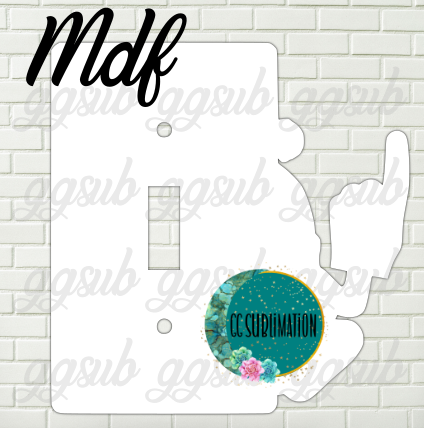 MDF - Sports gnome - light switch cover