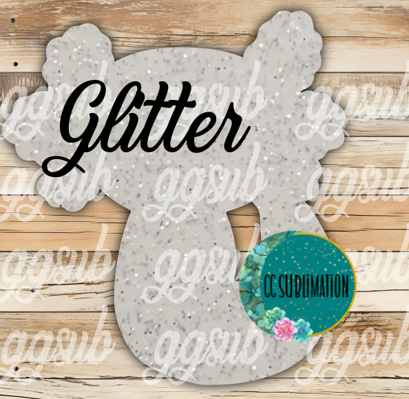 Glitter Acrylic - Axolotl With or Without Hole - Sublimation Acrylic