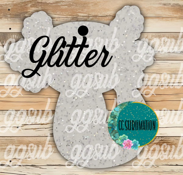 Glitter Acrylic - Axolotl With or Without Hole - Sublimation Acrylic