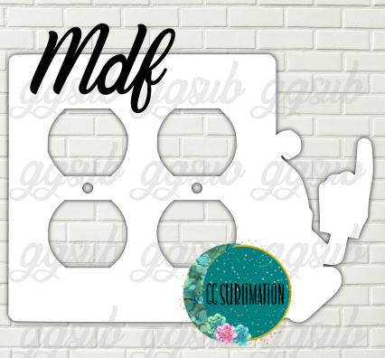 MDF- Sports gnome -Double Outlet Cover Sublimation
