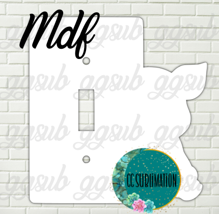 MDF - Pig - light switch cover