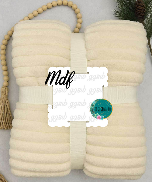 MDF - Scalloped Blanket Tag
