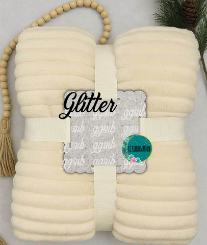 Glitter Acrylic - Scalloped Blanket Tag