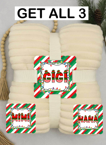 Digital design- Elf name bundle (nana, mimi, gigi)