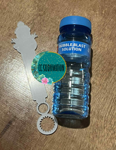 Acrylic Snowman bubble wand - Sublimation Acrylic