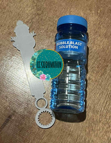 Acrylic Snowman bubble wand - Sublimation Acrylic