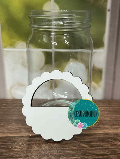 MDF -Scalloped mason jar lid
