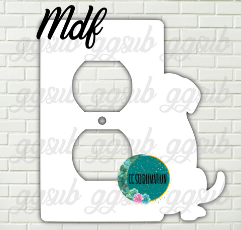 MDF - Dog - Outlet cover