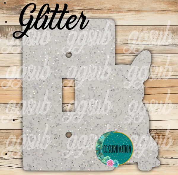 GLITTER Acrylic - Frenchie - light switch cover - Sublimation Acrylic