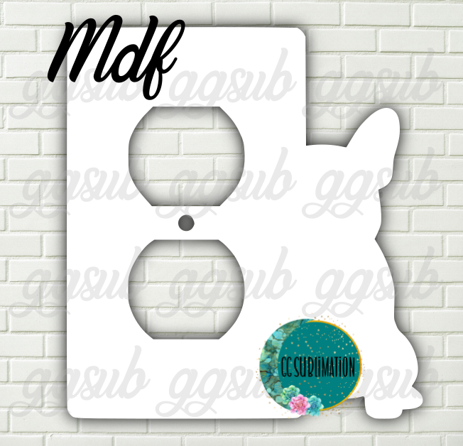 MDF - Frenchie- Outlet cover
