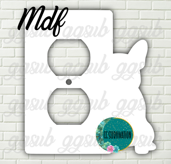 MDF - Frenchie- Outlet cover