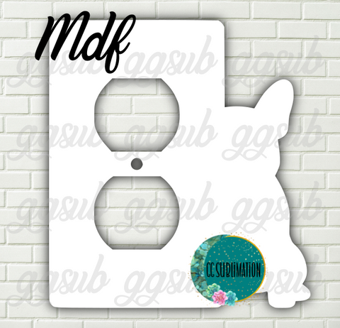MDF - Frenchie- Outlet cover