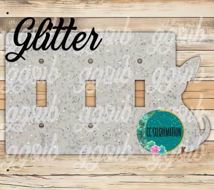 GLITTER Acrylic- Chihuahua -Triple Light Switch Cover Sublimation