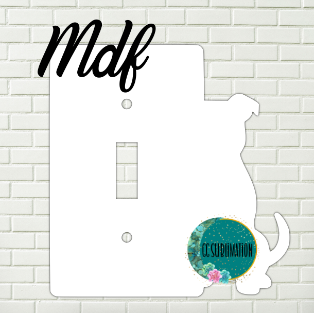 MDF - Pitbull - light switch cover