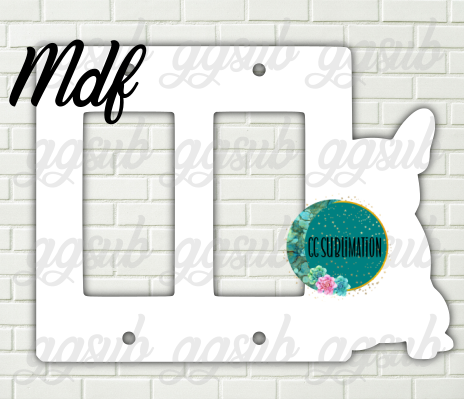 MDF -Frenchie - Double Light ROCKER Cover Sublimation