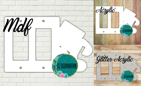 THREE OPTIONS- Construction- Double Light ROCKER Cover Sublimation