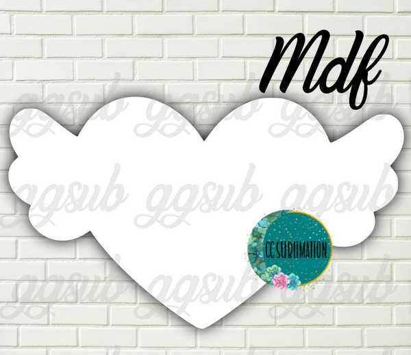 MDF - Cupid heart - With and WITHOUT holes