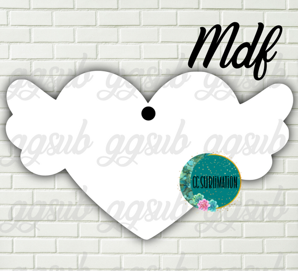 MDF - Cupid heart - With and WITHOUT holes