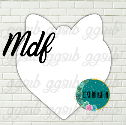 MDF - Bow Heart - With and WITHOUT holes