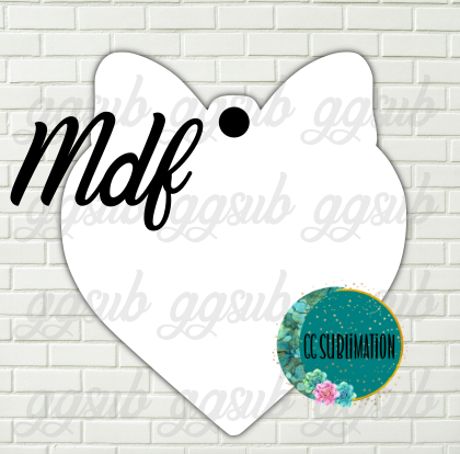 MDF - Bow Heart - With and WITHOUT holes