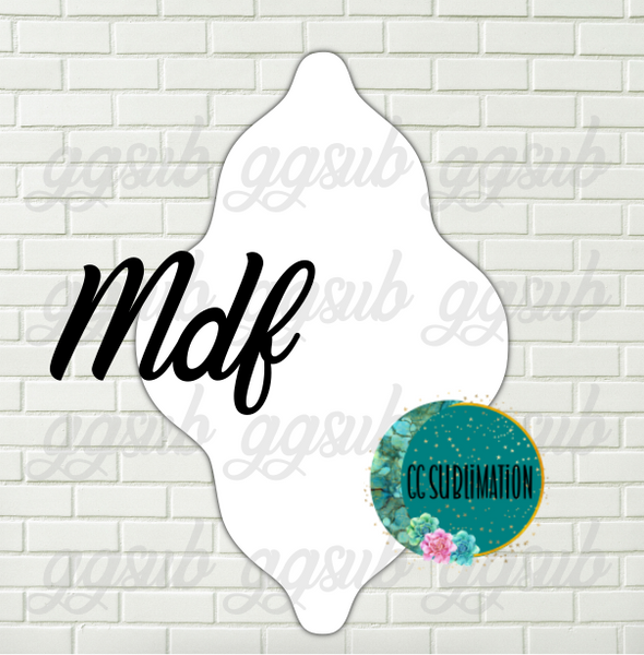 MDF - Wavy teardrop - With and WITHOUT holes