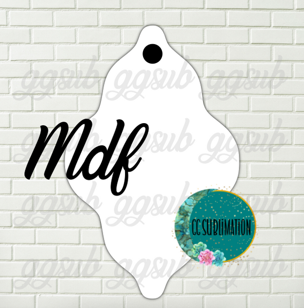 MDF - Wavy teardrop - With and WITHOUT holes