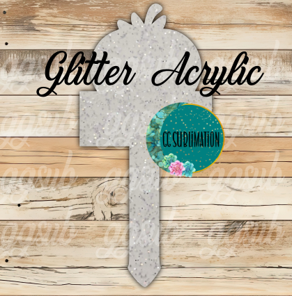 Tomato Garden Stake - Sublimation GLITTER Acrylic