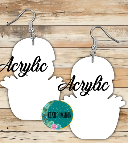 Acrylic - Chick in egg - 5 & 10 pairs 1.5 & 2 inch size - Sublimation Acrylic