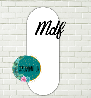 MDF - Oval bar - withOUT holes 2 sizes to choose from (great for badge reels & hairbow centers)