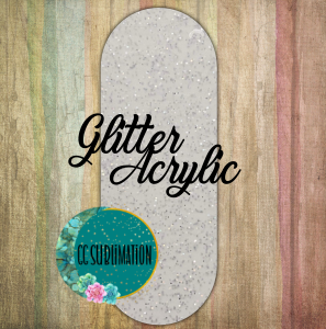 Glitter Acrylic- Oval bar - 10 or 20 count 1.5 & 2 inch size( FOR BADGE REELS)
