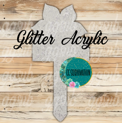 Daffodil Garden Stake - Sublimation GLITTER Acrylic