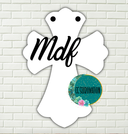 MDF - Fancy cross - with holes 3 sizes to choose from