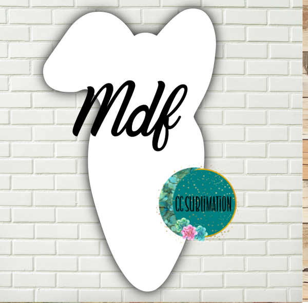 MDF - Bunny carrot - withOUT holes 2 sizes to choose from (great for badge reels & hairbow centers)