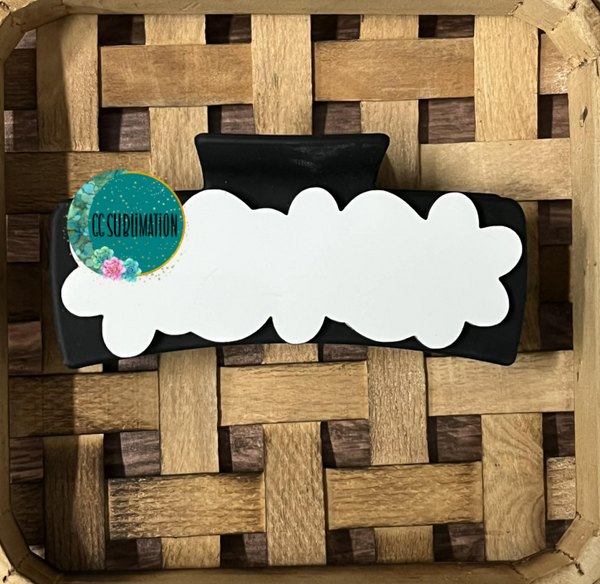 MDF- Flower egg hair clip sublimation blanks