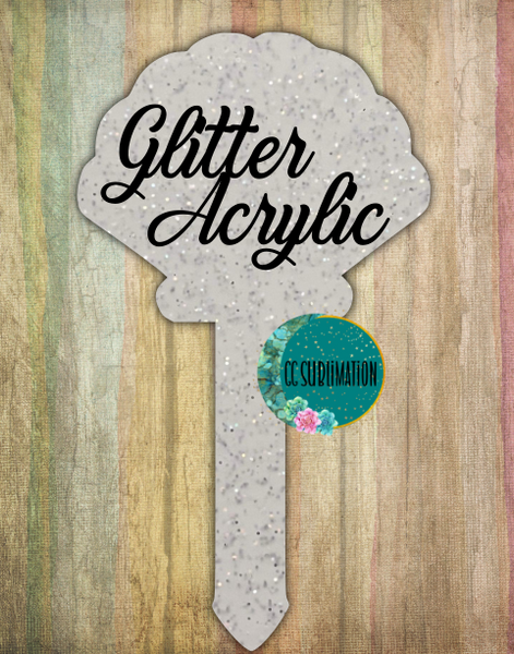 Scalloped shell Garden Stake - Sublimation Acrylic