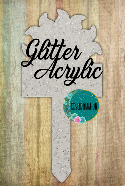 Sun banner Garden Stake - Sublimation GLITTER Acrylic