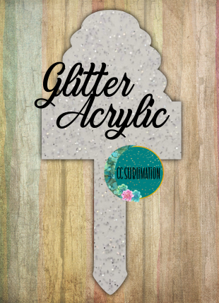 Bee hive with banner Garden Stake - Sublimation GLITTER Acrylic