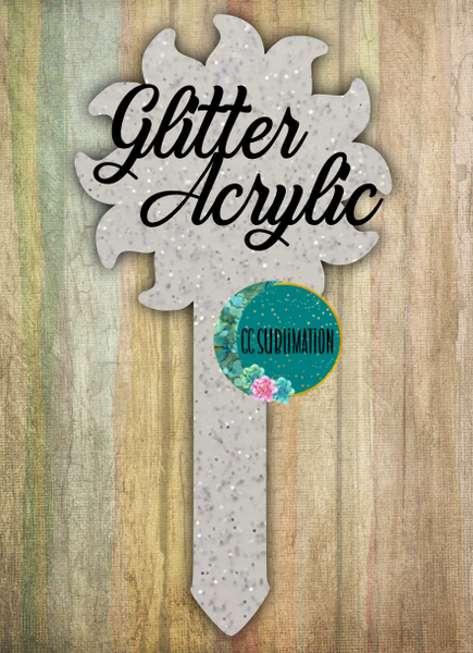 Sun Garden Stake - Sublimation GLITTER Acrylic