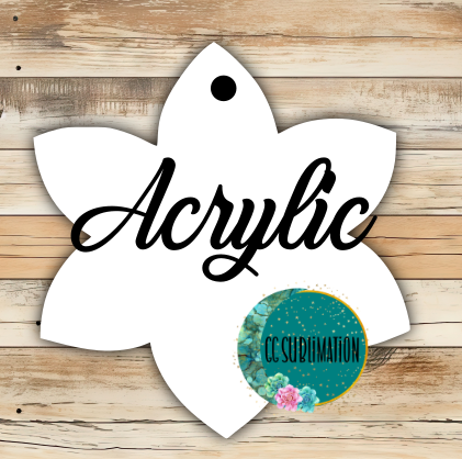 Acrylic- Daffodil - With or Without Hole - Sublimation Acrylic