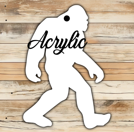 Acrylic- Big foot - With or Without Hole - Sublimation Acrylic