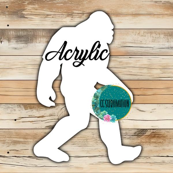 Acrylic - Big foot- 10 or 20 count 1.5 & 2 inch size (FOR BADGE REELS)