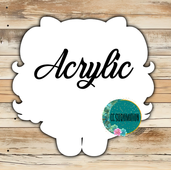 Acrylic- Doll - With or Without Hole - Sublimation Acrylic