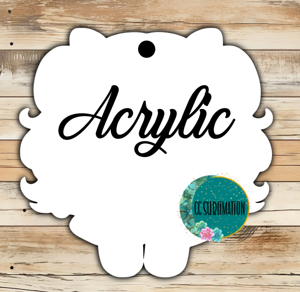 Acrylic- Doll - With or Without Hole - Sublimation Acrylic