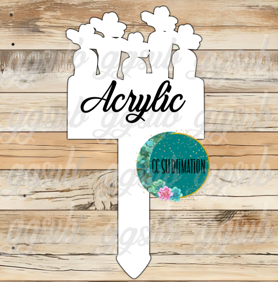 Carrot in soil - Garden Stake - Sublimation Acrylic