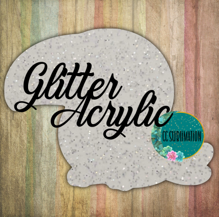 Glitter Acrylic -Toucan - With or Without Hole - Sublimation Acrylic