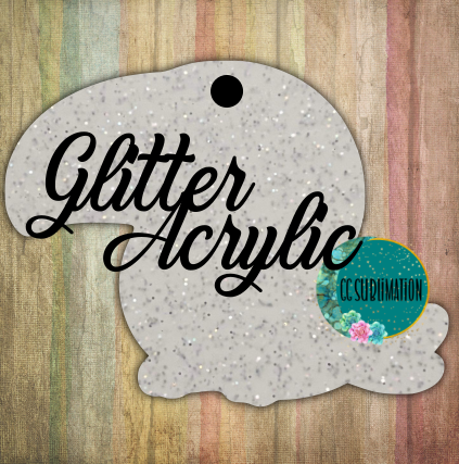 Glitter Acrylic -Toucan - With or Without Hole - Sublimation Acrylic